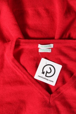 Ανδρικό πουλόβερ United Colors Of Benetton, Μέγεθος L, Χρώμα Κόκκινο, Τιμή 21,03 €