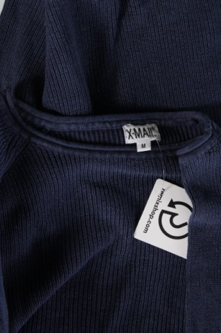 Ανδρικό πουλόβερ X-Mail, Μέγεθος M, Χρώμα Μπλέ, Τιμή 7,53 €