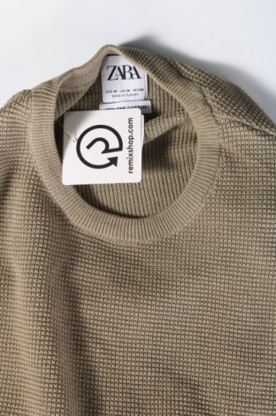 Herrenpullover Zara, Größe M, Farbe Grün, Preis 11,80 €