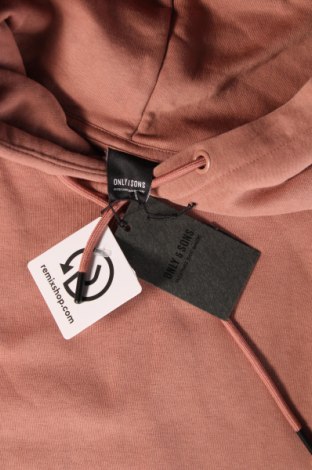 Herren Sweatshirt Only & Sons, Größe M, Farbe Aschrosa, Preis 13,99 €