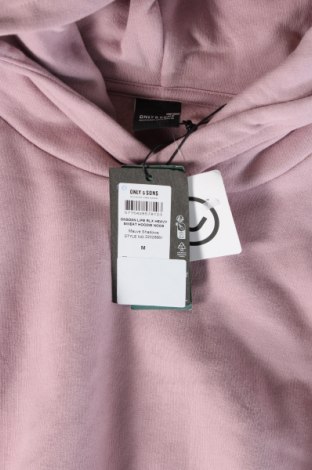 Herren Sweatshirt Only & Sons, Größe M, Farbe Rosa, Preis 9,96 €