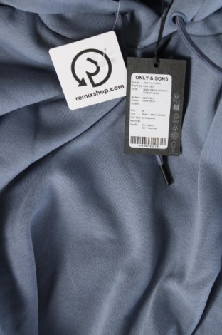 Ανδρικό φούτερ Only & Sons, Μέγεθος M, Χρώμα Μπλέ, Τιμή 13,04 €