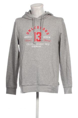 Herren Sweatshirt Only & Sons, Größe L, Farbe Grau, Preis 23,71 €
