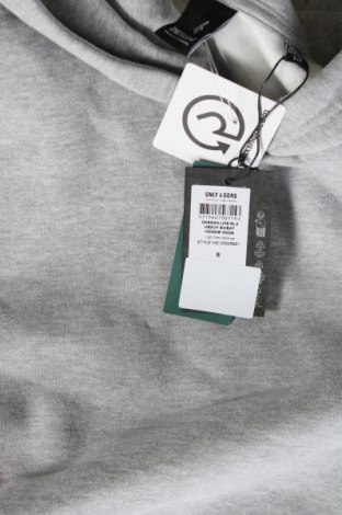 Herren Sweatshirt Only & Sons, Größe S, Farbe Grau, Preis € 6,64