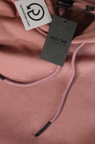 Ανδρικό φούτερ Only & Sons, Μέγεθος M, Χρώμα Ρόζ , Τιμή 6,88 €