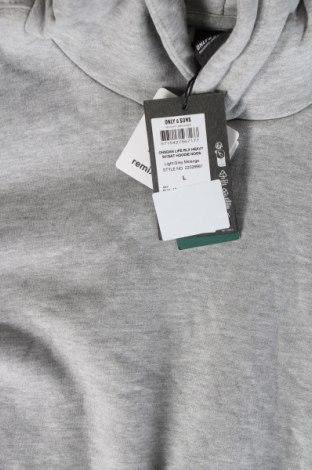 Herren Sweatshirt Only & Sons, Größe L, Farbe Grau, Preis 9,96 €