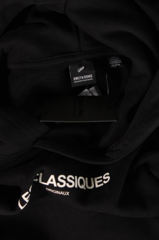 Ανδρικό φούτερ Only & Sons, Μέγεθος XL, Χρώμα Μαύρο, Τιμή 10,43 €