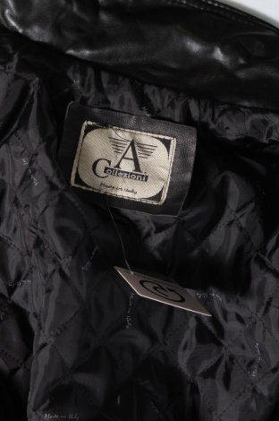 Ανδρικό δερμάτινο μπουφάν, Μέγεθος M, Χρώμα Μαύρο, Τιμή 62,88 €