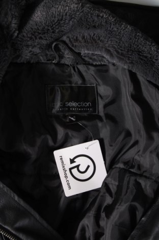 Ανδρικό δερμάτινο μπουφάν Bpc Bonprix Collection, Μέγεθος XXL, Χρώμα Μαύρο, Τιμή 25,76 €