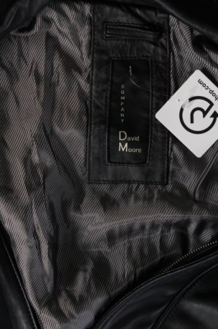 Ανδρικό δερμάτινο μπουφάν David Moore, Μέγεθος L, Χρώμα Μαύρο, Τιμή 118,82 €