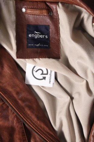 Ανδρικό δερμάτινο μπουφάν Engbers, Μέγεθος XL, Χρώμα Καφέ, Τιμή 125,81 €