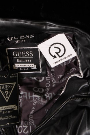Pánska kožená bunda  Guess, Veľkosť M, Farba Čierna, Cena  130,57 €