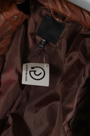 Ανδρικό δερμάτινο μπουφάν H&M, Μέγεθος M, Χρώμα Καφέ, Τιμή 30,31 €