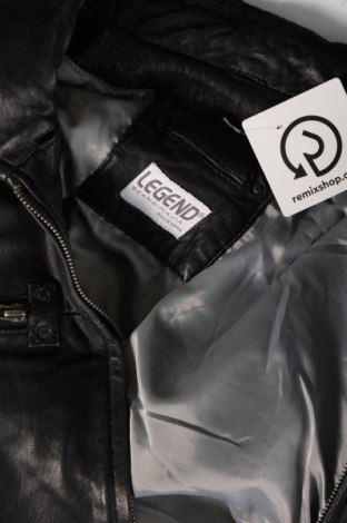 Ανδρικό δερμάτινο μπουφάν Legend, Μέγεθος L, Χρώμα Μαύρο, Τιμή 66,19 €