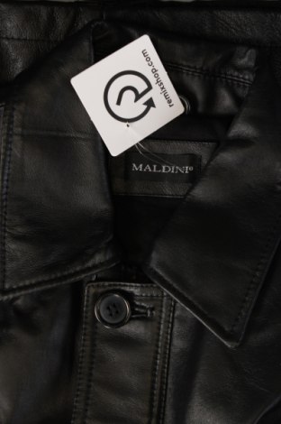 Ανδρικό δερμάτινο μπουφάν Maldini, Μέγεθος M, Χρώμα Μαύρο, Τιμή 66,34 €