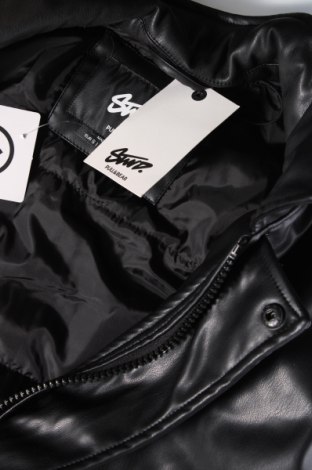 Pánska kožená bunda  Pull&Bear, Veľkosť S, Farba Čierna, Cena  40,72 €