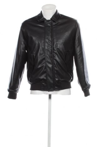 Pánska kožená bunda  Pull&Bear, Veľkosť S, Farba Čierna, Cena  24,43 €