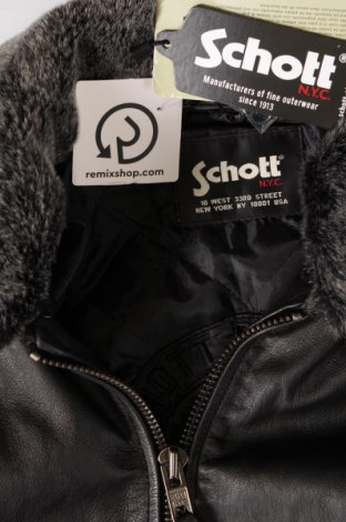 Pánska kožená bunda  Schott, Veľkosť S, Farba Čierna, Cena  339,36 €