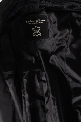 Pánská kožená bunda  Tailor & Son, Velikost L, Barva Černá, Cena  1 706,00 Kč