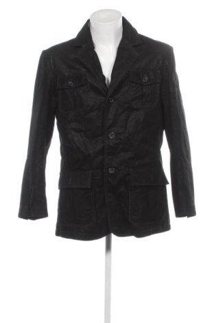 Ανδρικό δερμάτινο μπουφάν Tailor & Son, Μέγεθος L, Χρώμα Μαύρο, Τιμή 66,19 €