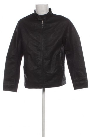 Ανδρικό δερμάτινο μπουφάν Tom Tailor, Μέγεθος L, Χρώμα Μαύρο, Τιμή 53,09 €