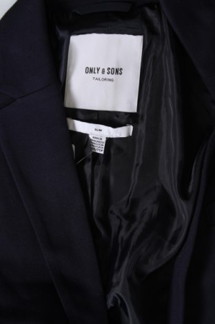Ανδρικό σακάκι Only & Sons, Μέγεθος XXS, Χρώμα Μπλέ, Τιμή 9,02 €