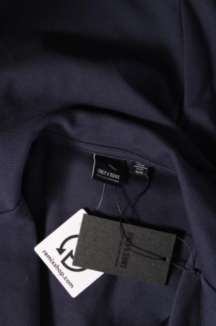Ανδρικό σακάκι Only & Sons, Μέγεθος M, Χρώμα Μπλέ, Τιμή 9,38 €