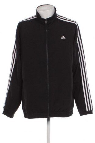 Ανδρική αθλητική ζακέτα Adidas, Μέγεθος XXL, Χρώμα Μαύρο, Τιμή 15,00 €