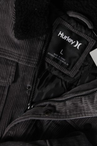 Ανδρικό μπουφάν Hurley, Μέγεθος L, Χρώμα Γκρί, Τιμή 44,95 €