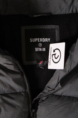 Ανδρικό μπουφάν Superdry, Μέγεθος L, Χρώμα Γκρί, Τιμή 30,28 €