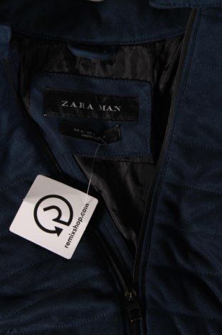 Мъжко яке Zara Man, Размер M, Цвят Син, Цена 41,00 лв.
