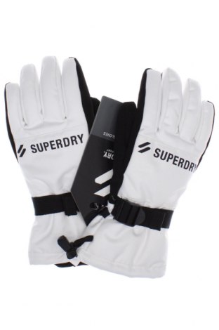 Ръкавици за зимни спортове Superdry, Цвят Бял, Цена 45,50 лв.