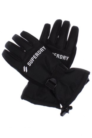 Ръкавици за зимни спортове Superdry, Цвят Черен, Цена 66,50 лв.