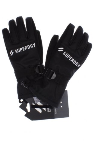 Ръкавици за зимни спортове Superdry, Цвят Черен, Цена 70,00 лв.