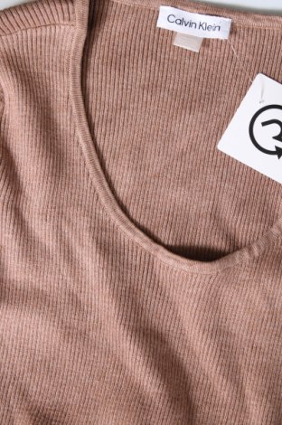 Kleid Calvin Klein, Größe L, Farbe Beige, Preis € 75,85
