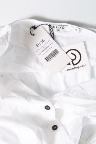 Šaty  NA-KD, Velikost S, Barva Bílá, Cena  626,00 Kč