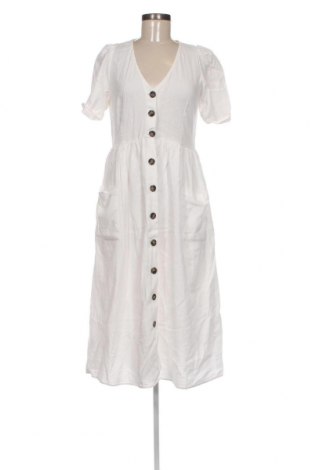 Kleid Zara Trafaluc, Größe L, Farbe Weiß, Preis € 14,68