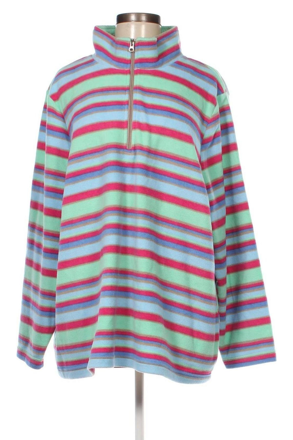 Γυναικεία μπλούζα fleece, Μέγεθος 4XL, Χρώμα Πολύχρωμο, Τιμή 11,75 €