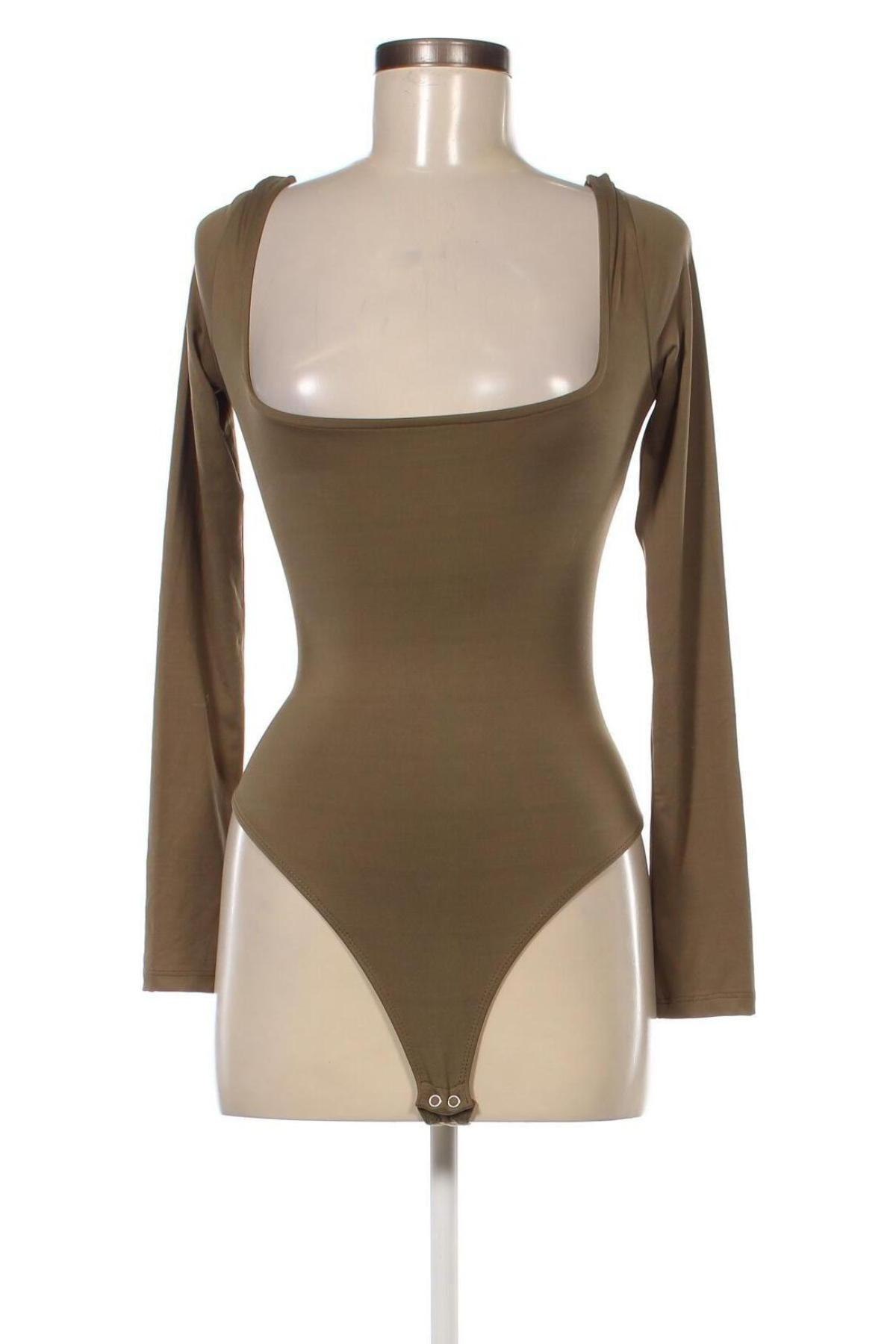 Дамска блуза - боди Bershka, Размер M, Цвят Зелен, Цена 9,92 лв.