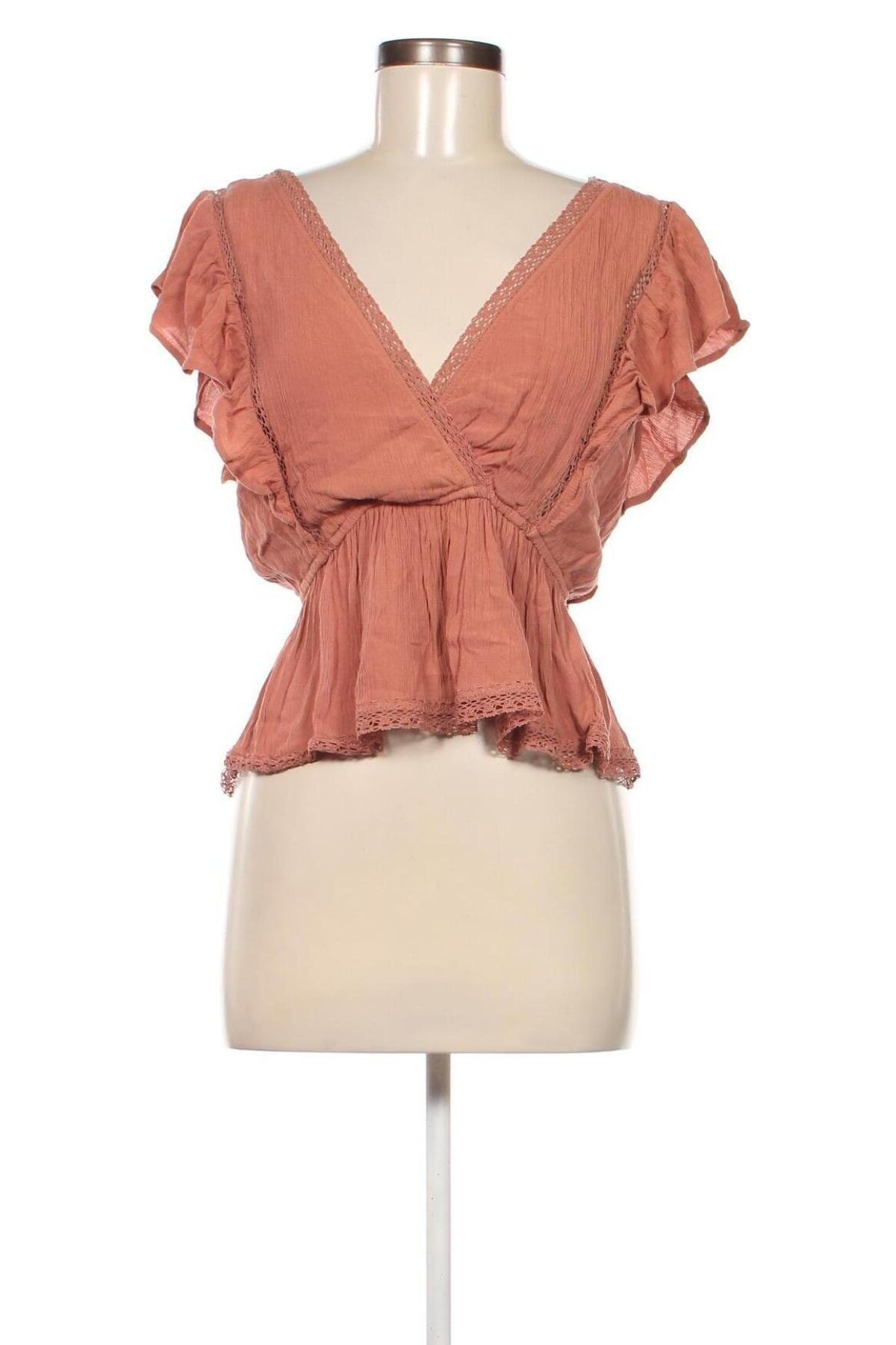 Дамска блуза Abercrombie & Fitch, Размер S, Цвят Кафяв, Цена 29,33 лв.