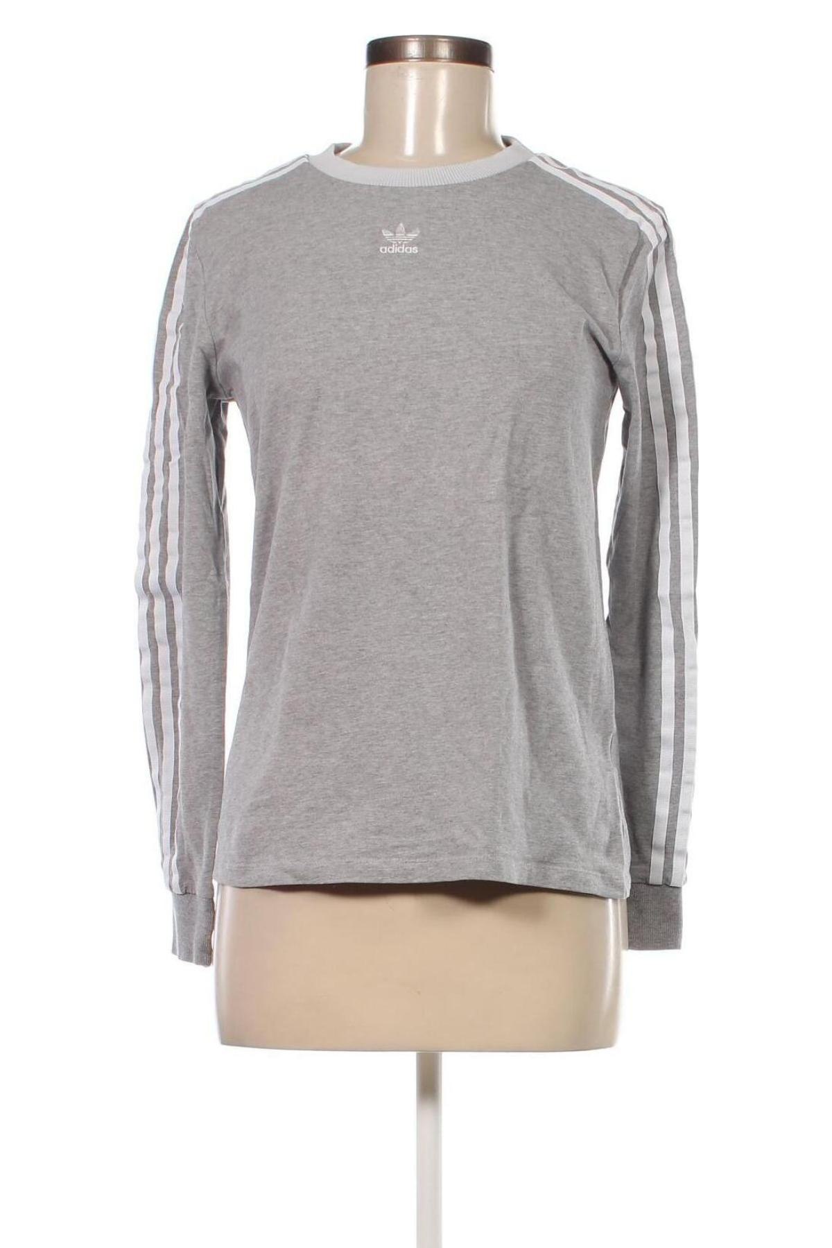 Γυναικεία μπλούζα Adidas Originals, Μέγεθος M, Χρώμα Γκρί, Τιμή 21,03 €
