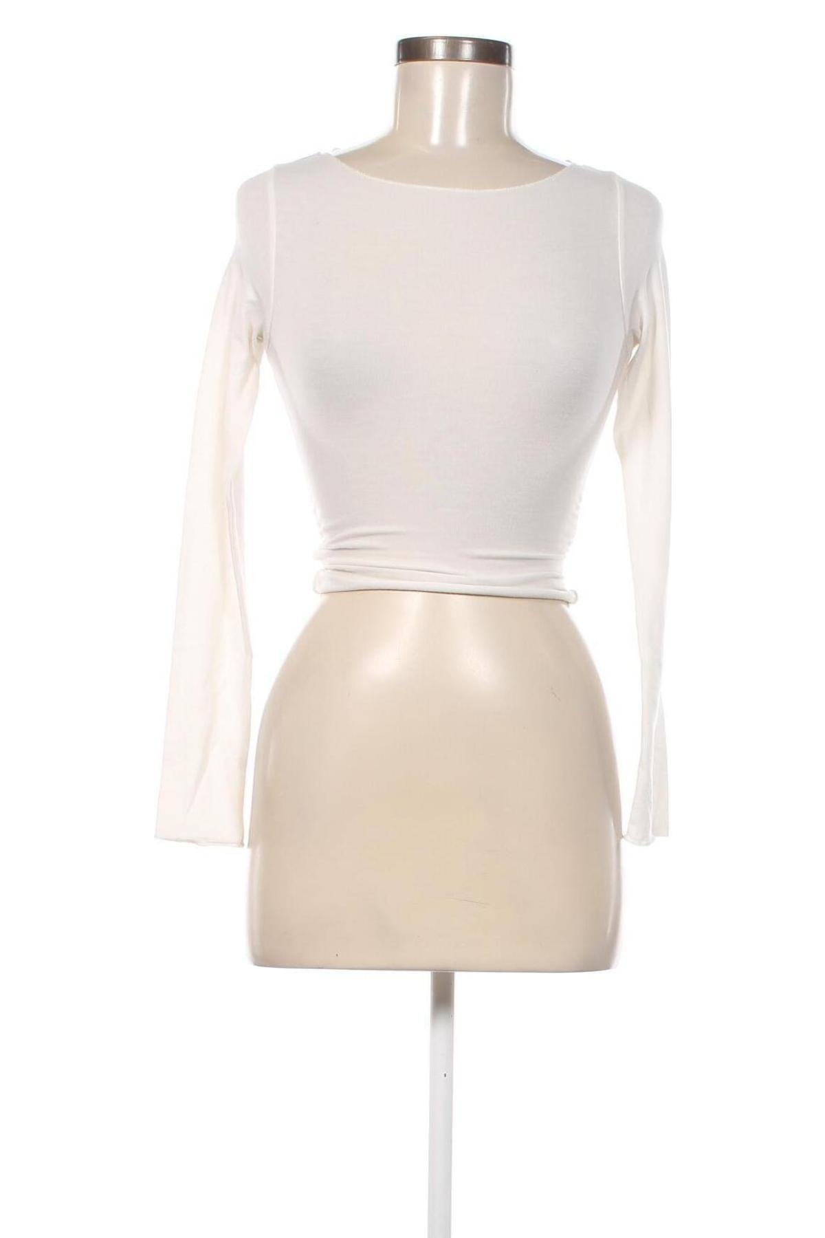 Damen Shirt Bershka, Größe XS, Farbe Weiß, Preis 12,78 €