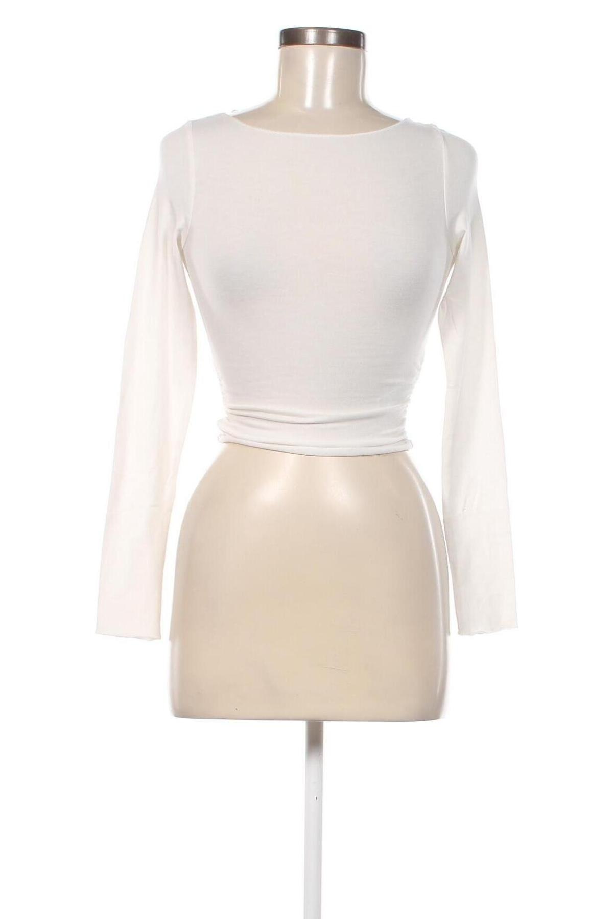 Damen Shirt Bershka, Größe S, Farbe Weiß, Preis 12,78 €