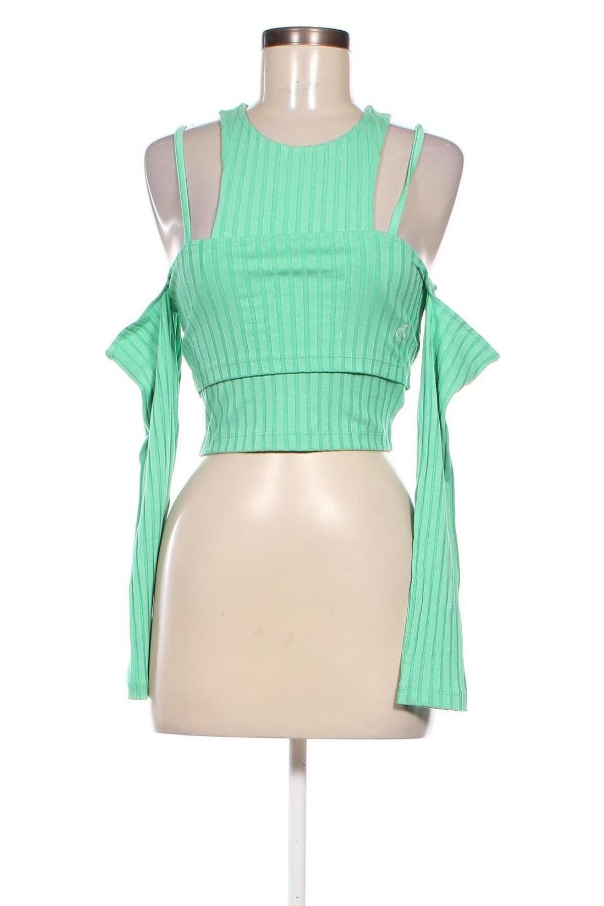 Дамска блуза Calvin Klein Jeans, Размер XS, Цвят Зелен, Цена 140,00 лв.