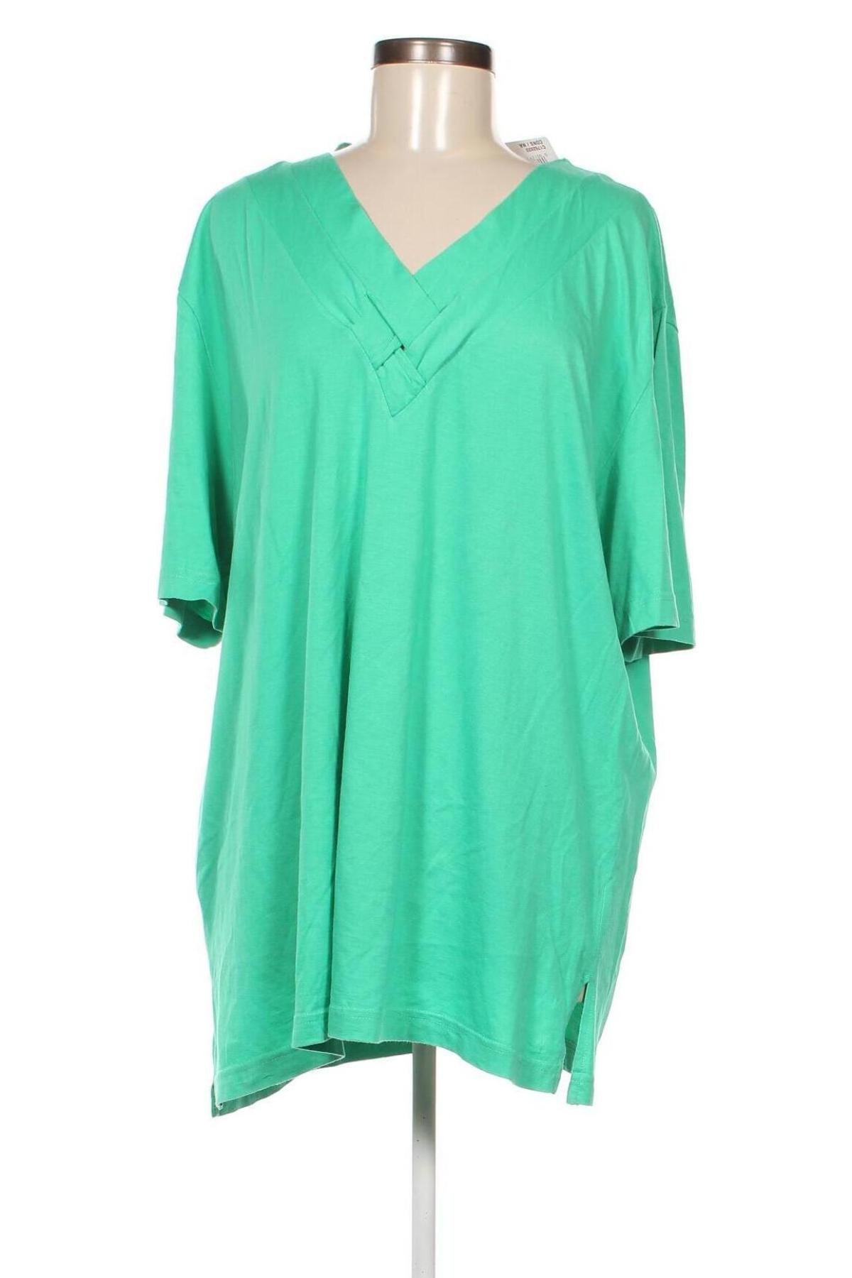 Γυναικεία μπλούζα Creation Atelier, Μέγεθος XXL, Χρώμα Πράσινο, Τιμή 9,72 €
