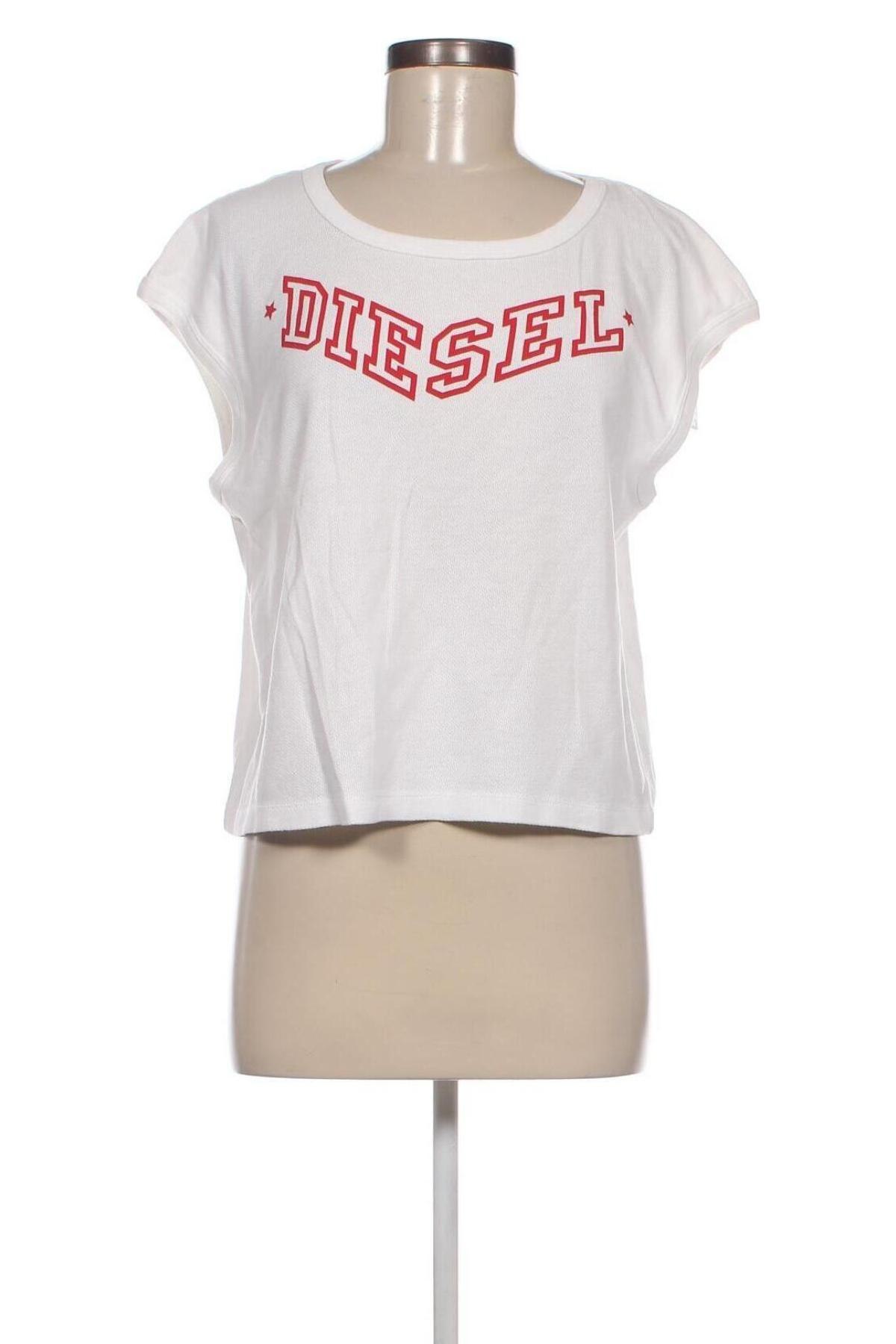Γυναικεία μπλούζα Diesel, Μέγεθος XL, Χρώμα Λευκό, Τιμή 73,35 €