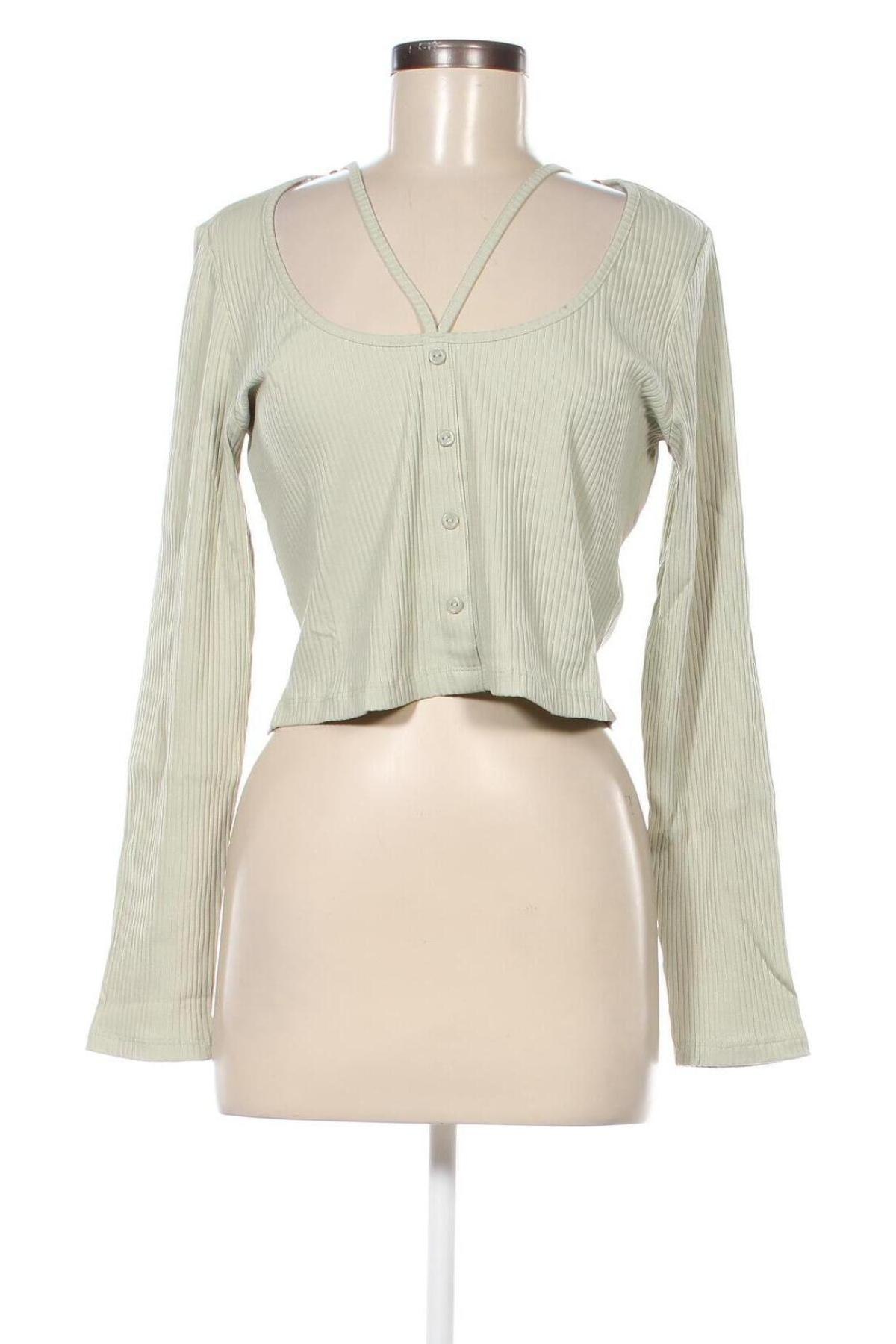 Γυναικεία μπλούζα Even&Odd, Μέγεθος XL, Χρώμα Πράσινο, Τιμή 5,43 €