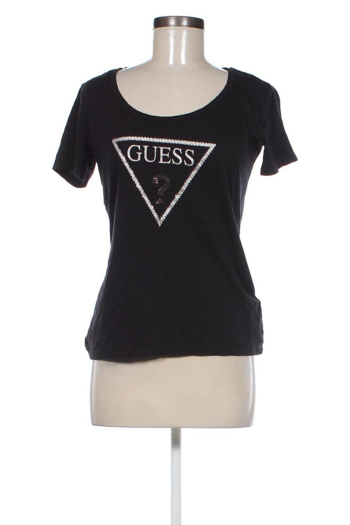 Дамска блуза Guess, Размер M, Цвят Черен, Цена 28,80 лв.