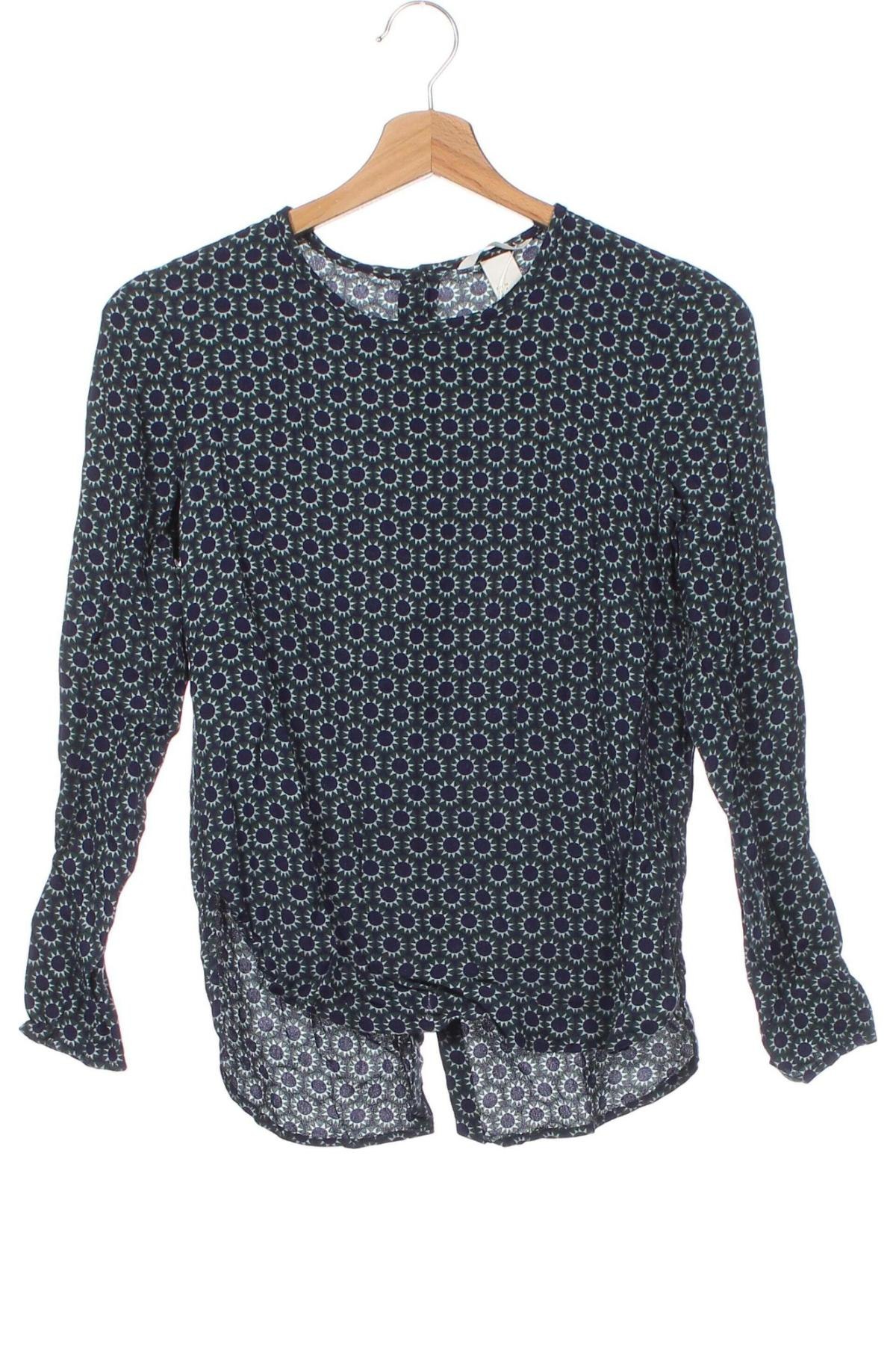 Дамска блуза H&M, Размер XS, Цвят Многоцветен, Цена 9,12 лв.