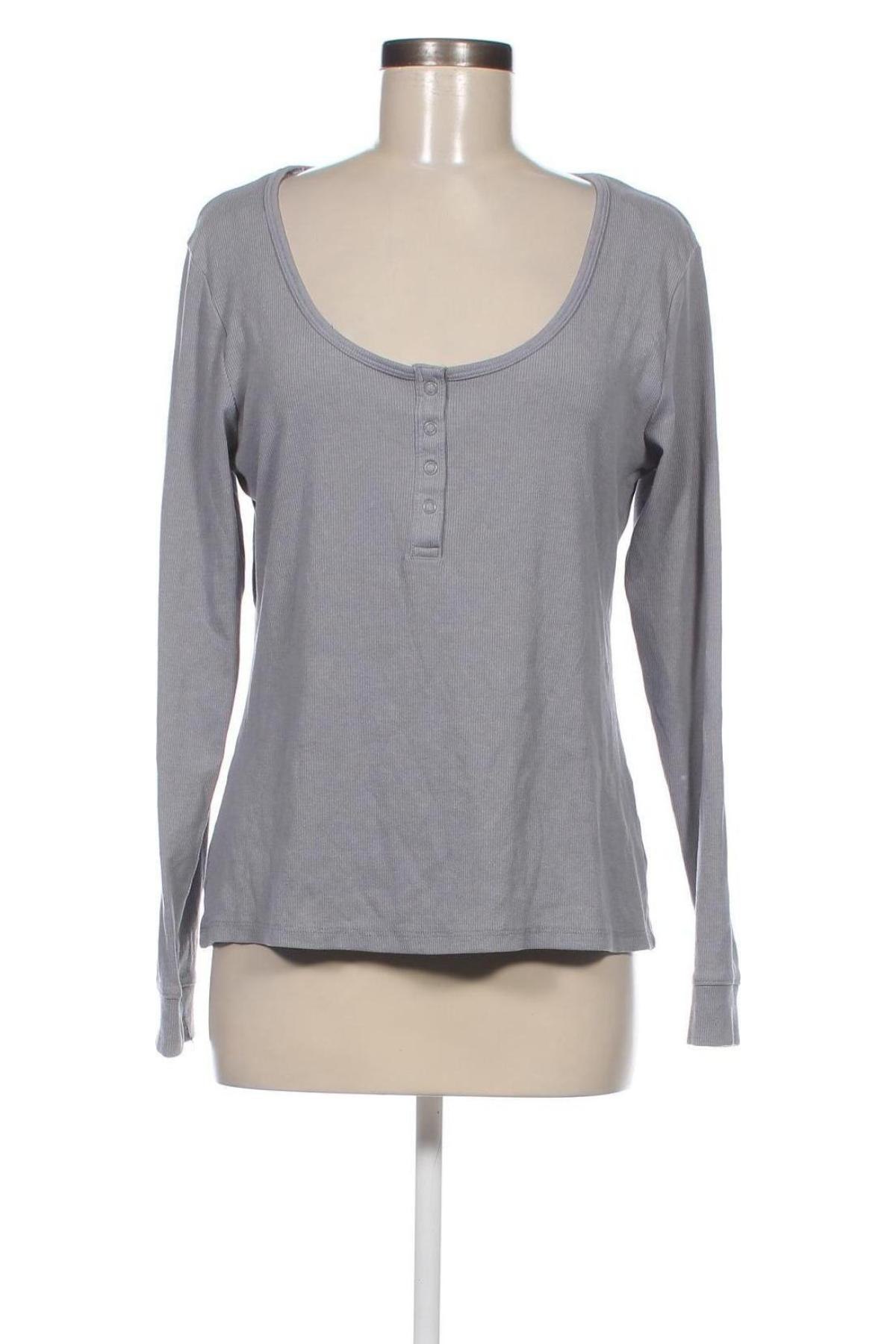 Дамска блуза H&M, Размер L, Цвят Сив, Цена 5,70 лв.